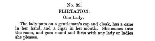arthurdactylus:  A parlour game suggestion from a nineteeth-century book of “indoor amusements”. Sounds fun to me.   just a hilarious game nothing going here nope nope IMPORTANT UPDATE: more weirdly kinky highlights from the ‘fun and flirtation’