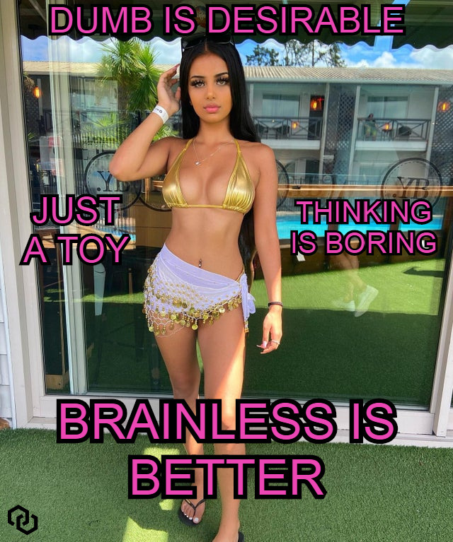 britishbimbofuckdoll-deactivate:Brainless is better I’m just