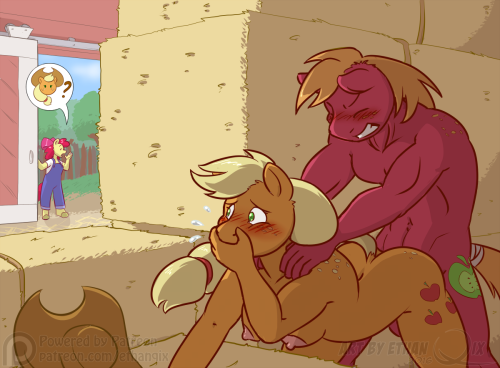 ethanqix:  Patreon Weekly #14   Gosh darnit Applebloom, you have the worst timing. Shh !  Characters belong to Hasbro. —– Find more of my work on Patreon / Tumblr / Ink Bunny / Fur Affinity / Weasyl  oh yis