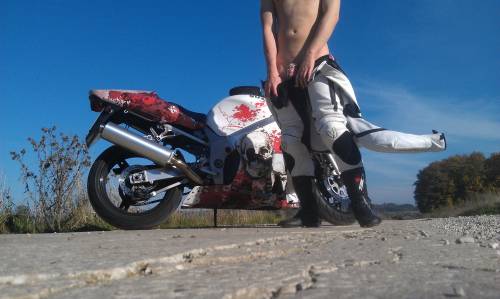 mastera6:  This is Mc_Trash from Reddit, he is a smooth sub boy who is locked and a biker, a bit of a paradox between boy and manly.
