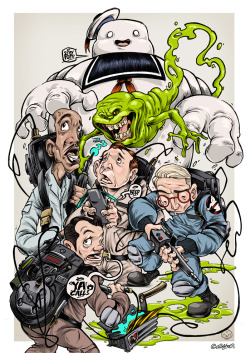 xombiedirge:  The Ghostbusters by Clog Two / Blog 16.5 X 23.4