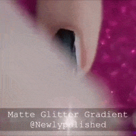 nailpornography:  Matte Glitter Gradient 