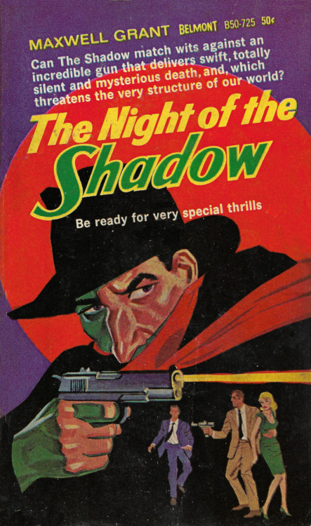 The Night Of The Shadow, by Maxwell Grant (Belmont, 1966).From