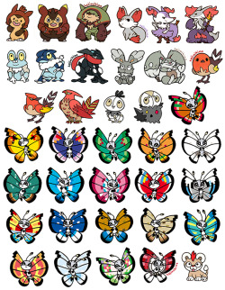 hajimikimoart:  Finally, the shiny forms for all the Gen 6 Pokemon