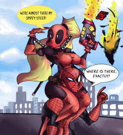 Lady Deadpool and Spidey crossover. I also made this into a Video,