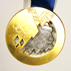Sochi 2014 Olympic (left) and Paralympic (right) Medals  