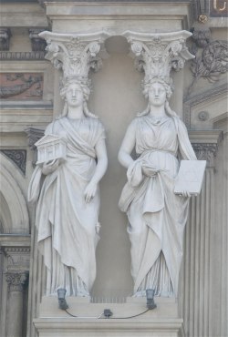 leuc:  Carl Eneas Sjöstrand: Caryatids of the Ateneum, HelsinkI