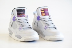 crispculture:Air Jordan 4 Custom SNES NBA Jam Sneakers by Freaker