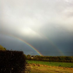 farfromthetrees:  double #rainbow from t’other day when In