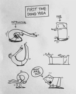 fitnessmaniacs:  First time doing yoga.