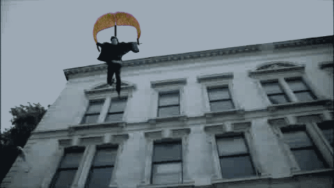brostephhhx:  Clearly, what we didnâ€™t see was that Sherlock borrowed Johnâ€™s moustache and used it as a parachute device and floated safely to the ground from the building. Thatâ€™s why he didnâ€™t die.  John’s Mustache Week: Day 7