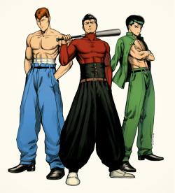 karekareo:  ONE PUNCH MAN x Yu Yu Hakusho  (kuwabara ☆ metal