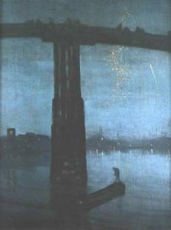 artmastered:  James McNeill Whistler, Nocturne in Blue and Gold: