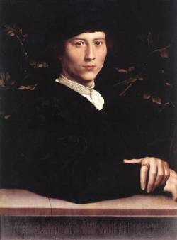 artist-holbein:  Portrait of Derich Born, Hans Holbein the YoungerMedium: