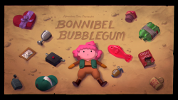 Bonnibel Bubblegum - title carddesigned by Hanna K Nyströmpainted