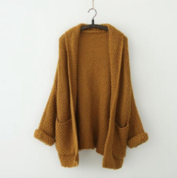 littlealienproducts:  Chunky Knit Cardigan sold by Knee Deep