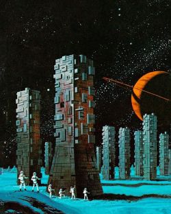 70sscifiart:Here’s an old favorite of mine: 1974 cover art