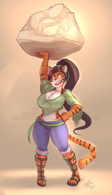 artofnighthead:   Patreon Reward for Kaiden, their strong tiger