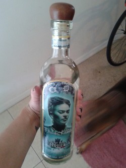 Frida Kahlo tequila and doggies.  O.o.