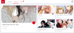Lezhin Eng rankingFirst 3 places are for yuri comics - and 3rd