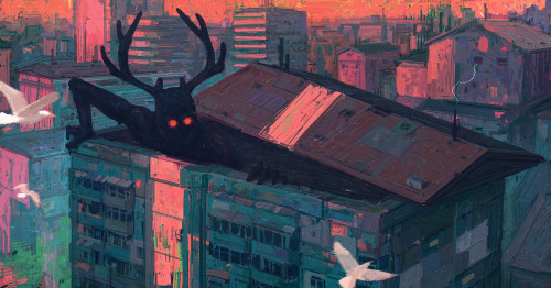 zoe-black-rabbit: ex0skeletal-undead: Creak of the Roof by  Pavel
