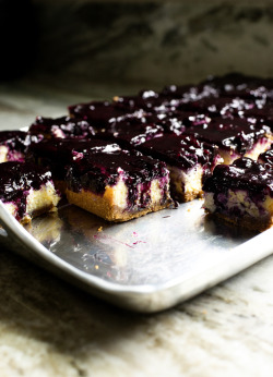 sweetoothgirl:    Blueberry Cheesecake Bars 