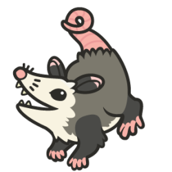 opossummypossum:  craftsnrats:  Finished possum charm design!