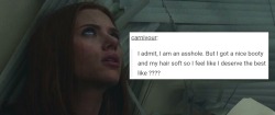 heartinelli:  Natasha Romanoff + text post meme,  pt. 3 (✿ฺ◡ฺ‿ฺ◡ฺ)