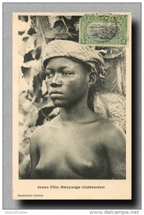   Congolese woman. Via Delcampe.  