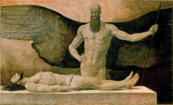 evergod:  Triumph of Darkness, 1896 Sascha Schneider, German,