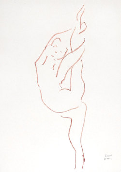 confront:  Henri Matisse, Danseuse acrobate, c. 1931-32 Lithograph.