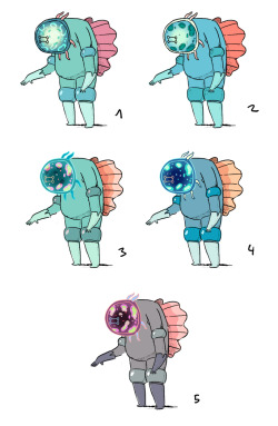 Dr. Gross color concepts by writer/storyboard artist Aleks SennwaldAdventure