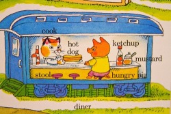 kitschyliving:  Richard Scarry. Hungry Pig. 
