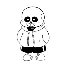 iggycat95:  Doodled a little Sans while watching Markiplier’s