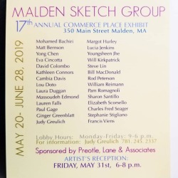 Reception this Friday! 6-8pm 350 Main St.  Malden, MA i have