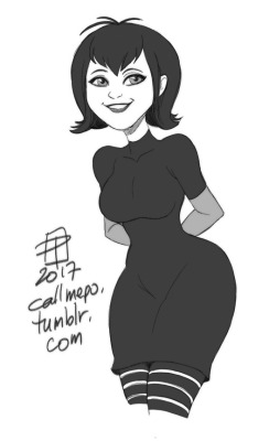 callmepo:Last doodle for the Mother’s Day weekend - Fang mom Mavis Dracula