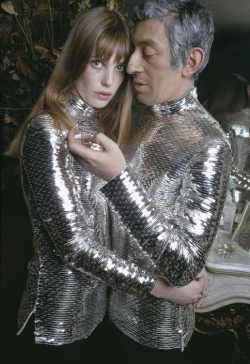 en-dansant-la-javanaise:  Serge Gainsbourg and Jane Birkin wearing