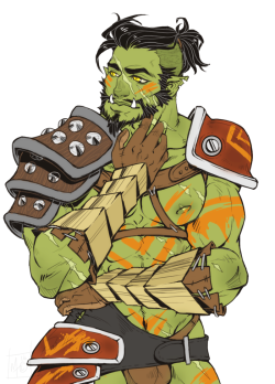 mtartdreams:  Doing Orc Fantasy classes for Orctober!Orc Ranger/Beast