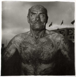 mpdrolet:  Tattooed Man at a Carnival, Md., 1970Diane Arbus