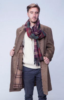 aucrosis:  Winter coat, merino wool coat, mens trench coat, classic