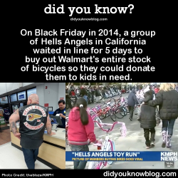 did-you-kno:  On Black Friday in 2014, a group of Hells Angels