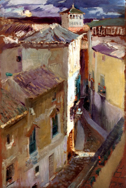 bofransson:  A Street in Toledo Joaquin Sorolla y Bastida - 1906