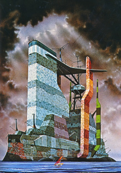retroscifiart:  Painting by Colin Hay from the book Dangerous