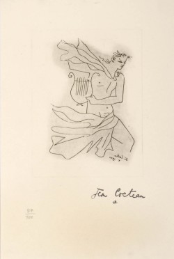 thatsbutterbaby: Jean Cocteau, Apollo mit Lyra, 1950. 