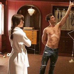 fiftyshadesofgreyseattle:  Red room rehearsal… Yes please #JamieDornan