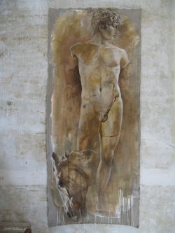 boysnmenart:  Yarek Godfrey - “Ares”, oil on canvas