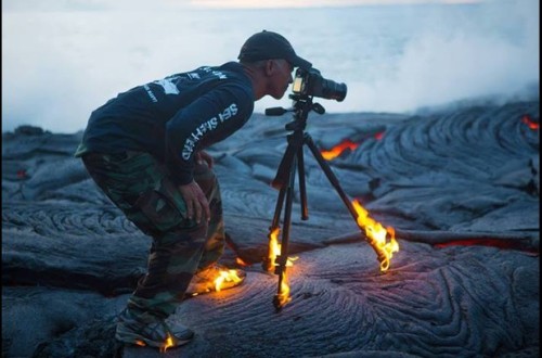 Now that’s a dedicated photographer