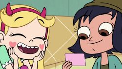 [headcanon] Janna knows about Star’s crush on Marco.Whether