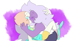 tikkish:been awhile since i draw pearlmethyst ♥