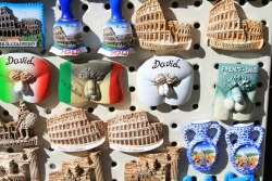 Tourist trinkets (fridge magnets for sale in Florence, Italy)